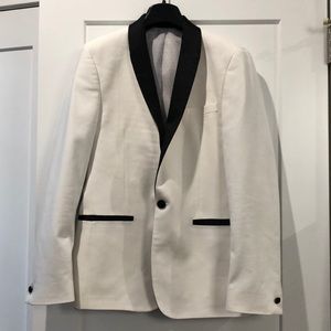 Off white tux jacket